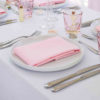 Blossom Pink Napkin on Table